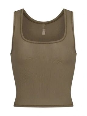 Skims Soft Lounge Tank In Army